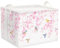 Clastyle Frühling Kirschblüte Würfel Aufbewahrungskorb für Babyzimmer Rosa Vogel Wasserdicht Rechteckig Stoff Regalkörbe Kleidung Spielzeug Kinder Aufbewahrungsbox, 40x30x30 cm