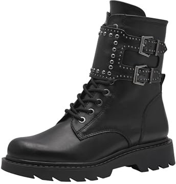 Tamaris Damen Stiefelette Vegan; BLACK, EU 37