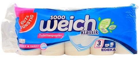 Gut & Günstig Toilettenpapier 3 lagig 10 x 200 Blatt, 7er Pack (7 x 10 Rollen)
