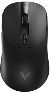 Rapoo V200PRO kabellose 2,4 GHz High-Performance Gaming-Maus mit 26000 DPI optischem Sensor, 50 G Beschleunigung, 650 IPS, bis zu 160h Akkulaufzeit, PC/Mac - Schwarz