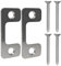 Adjustable Strike Plate for Exterior Doors - Reinforced Security with Large Deadbolt Hole for Deadbolts and Electronic Locks - Home and Rental Security Strike Plate with Screws Smooth Lock Every Time