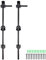 Skelang Cane Bolt, 45 Cm Steel Gate Drop Rod, Gate Drop Down Bolt for Holding Wooden Gate Open and Shut, Pack of 2