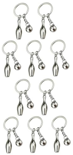 TOYANDONA 10stücke Teiliges Bowling Schlüsselanhänger Sportliches Design Als Für Bowlingliebhaber Inklusive Farbenfrohem Aus Hochwertigem Material Für Taschen Und Schlüsselbunde