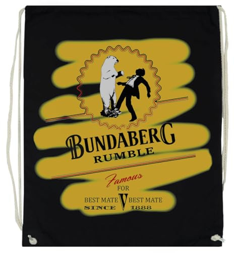Pinitotee Bundaberg Rumble Unisex Schwarzer Sportbeutel String Sack