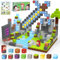 IEEILULU Magnetische Bausteine 100PCS - Build Mine Magnete Welt Set, Magnetische Bausteine Blöcke Thema Wald, Magnet World Fliesen Spielzeug für Kinder ab 3 Jahren (Schwert)