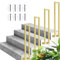 Treppengeländer Innen, U-förmiger Geländer Treppe, Metall Handläufe für Außen, für ältere Menschen/Kinder Dachboden Korridor Indoor-Treppe Unterstützung Geländer (gold-seitlich montiert, 90cm)