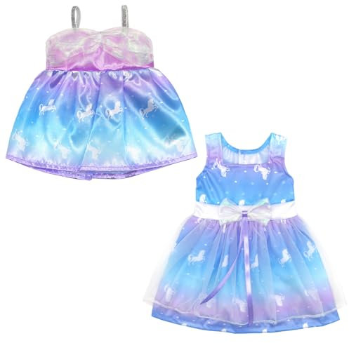 2er-Pack Puppenkleidung, Puppenkleidung Kleider, Puppenzubehör Babypuppe für 35-43 cm Baby Doll