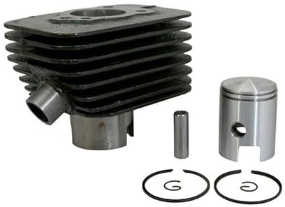 cyclingcolors cilindro motore pistone fasce elastiche moto ciclomotore motore 50cc compatibile con piaggio ciao px 38mm asse 10mm
