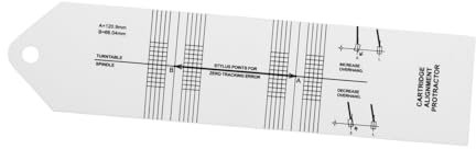 VICASKY Turntable Kalibrierungswerkzeug Mit Integrierter Überhang-protractor Und Ausrichtungsmaßstab Präzise Für Plattenspieler Und Schallplatten Robust Und Tragbar Für Zuhause Oder