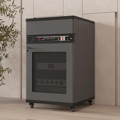 WNYAILLL HiFi Regal Audio Rack, Plattenspieler/Gaming/DVD Schrank, Vinyl Plattenspieler Stand, Audio Schrank, Home-Office-Theater-Küchen-Videoturm-Ausrüstung, TV Rack(Gray)