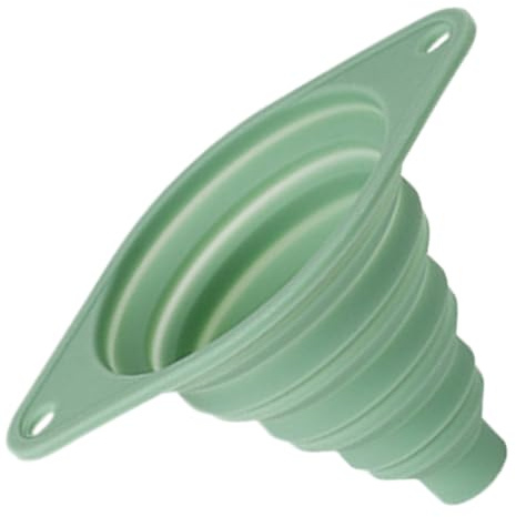 Silicontrichter Lebensmittelecht Tragbarer Trichter Falttrichter Küche Breite Öffnung Tropffrei Leicht Zu Reinigen Für Öl Wein Mehl Küchenzubehör Kompakt Tragbar 12x9x1.5cm