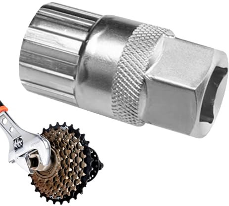 Bicycle Freewheel Remover Tool, Mountain Bike Cassette Lockring Repair Bottom Bracket Tool, Mountain Biking Lockring Carbon Steel Removal Tools for Shimano Sunrace Sram Dnp 6 7 8 9 10 11 Speed