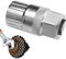 Bicycle Freewheel Remover Tool, Mountain Bike Cassette Lockring Repair Bottom Bracket Tool, Mountain Biking Lockring Carbon Steel Removal Tools for Shimano Sunrace Sram Dnp 6 7 8 9 10 11 Speed