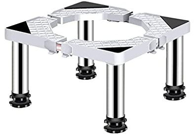 YNIYUJKL Washing Machine Stand Refrigerator Holder Universal Adjustable Laundry Pedestal 29-32Cm Washing Machine Base Stand Heavy Duty Feet Refrigerator Holder Bracket S,White