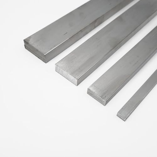 Asta in alluminio AlMgSi0,5, larghezza 10-70 mm, spessore/spessore 3-20 mm, lunghezza 50-2000 mm, profilo piatto in alluminio, barra piatta, barra piana