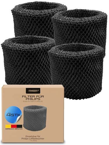 Comedes Ersatzfilter für Philips HU4816 Luftbefeuchter | kompatibel mit FY2402/30 Originalfilter | hygienische Luftbefeuchtung mit bis zu 99% weniger Bakterien (4 Stück)