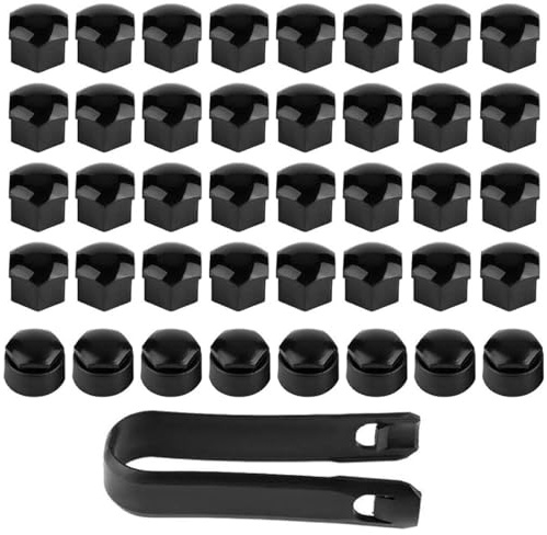 BNOYONERAS 42 Pcs Wheel Nut Covers 17mm (32 Standard + 8 Locking + 2 Removal Tools), Car Wheel Nut Caps for Most Vehicles, Durable & Stylish Wheel Nut Protectors