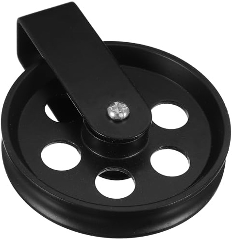 Generisch Metall Umlenkrolle für Pendelleuchte 70mm Durchmesser Verstellbar mit Flaschenzug und Wandhalterung für Loft Beleuchtung und Geschenk für Familie