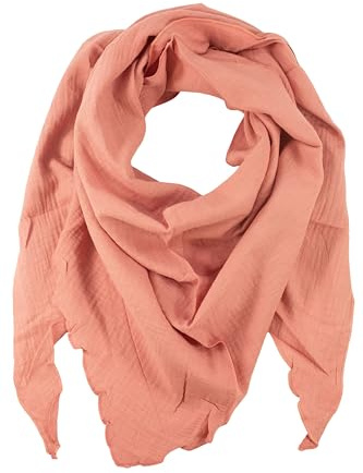 fashionchimp BASIC-Dreieckstuch in Uni-Farben aus 100% Baumwolle, Dreieck Musselin-Schal, leichtes Tuch für Damen und Herren