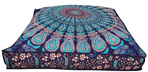 handgefertigt Mandala Boden Pouf osmanischen Boho Kissen Gobelin Katze oder Kinder Betten