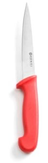 HENDI Filetiermesser, Fleischermesser, Küchenmesser, Messer, HACCP, Geschirrspülmaschinengeeignet, für rohes Fleisch, Klingte: 150mm, Länge 300mm, Edelstahl, Polypropylen, rot