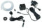 Springbrunnenpumpe 450 L/H mit 1x LED Spot Komplett Set mit Schlauch Gartenbrunnen Quellsteinbeleuchtung Bachlaufpumpe Teichpumpe Brunnen (450 L/H, warm-weiß)