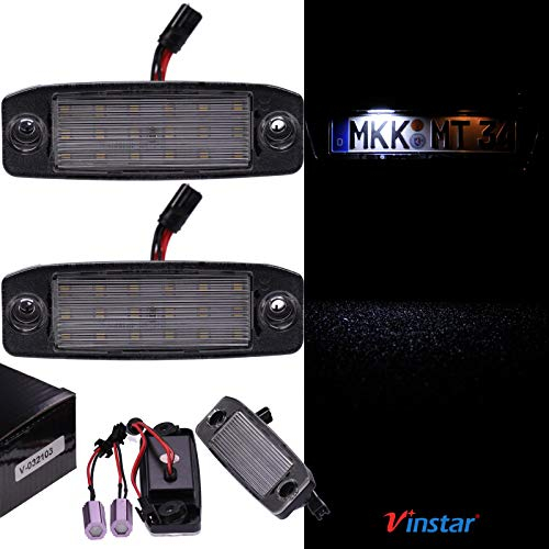 VINSTAR LED Kennzeichenbeleuchtung E-geprüft CAN-Bus 18 LEDs je Modul 6000 Kelvin kompatibel mit Allen Modellen in der Produktbeschreibung!
