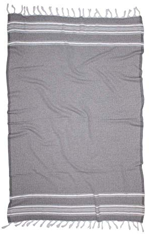 Kayori Hama Hamam-Handtuch Größe 100x180cm Farbe Grau Baumwolle