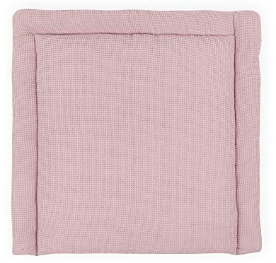 KraftKids Wickelauflage in Waffel Piqué rosa, Wickelunterlage 85x75 cm (BxT), Wickelkissen