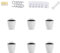 ORIMERC Juego de 6 macetas de riego automático para Colgar en la Pared, macetas para Cocina, macetas, macetas de Pared, Plantas Interiores, Almacenamiento de Agua, macetas, jardín, balcón, Vertical