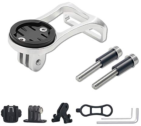 Fahrradcomputer Lenkerhalterung Tachometer Beleuchtung Taschenlampe Sportkamera Kompatibel Mit Garmin Cateye Bryton Und Anderen Fahrradcomputern (Sliver)
