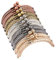 PH PandaHall 10pcs Fermoir de Porte-monnaie, 5 Couleurs Fermoir de Sac Vintage 85mm Large Fermoir de Sac à Main en Métal Cadre de Portefeuille pour Sac à Main à la Main