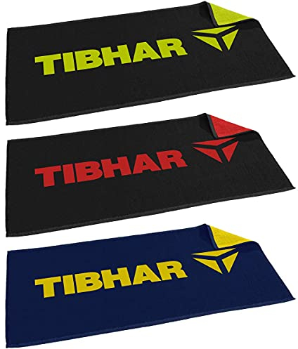Tibhar Handtuch T, schwarz/rot