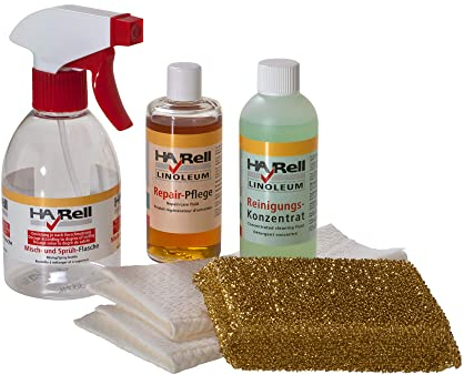 HARell Linoleum Pflegeset | Reiniger Repair | Pflegeset für Linoleum | Möbellinoleum, Desktop und Bodenlinoleum