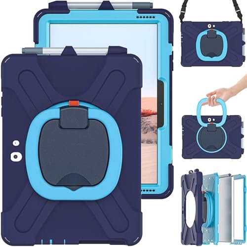 Accesorios para tabletas para Microsoft Surface Go 3/2/1 Silicone + PC Funda Protectora con Soporte y Correa para el Hombro