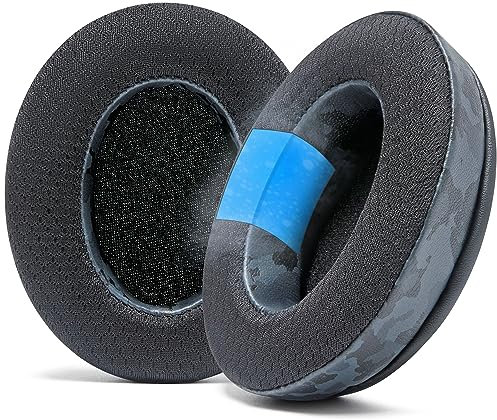 WC Freeze Crusher – Kühlende Gel-Ohrpolster, kompatibel mit Skullcandy Crusher, von Wicked Cushions – passend für Skullcandy Crusher & Hesh 3 Kopfhörer, weicher Memory-Schaum, länger kühl | Black Camo