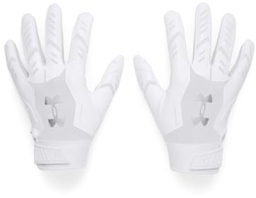 Under Armour - Mens F9 Nitro Football Gloves, Color White (100), Size: Medium