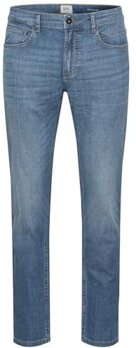 camel active Herren Regular Fit 5-Pocket Light Jeans Mittelblau, menswear-40/34