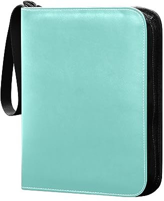 Green Blue Card Binder 4 Pocket Trading Card Binder Trading Binder für Kartenspiele