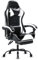 Fruyyzl Sillas Gaming con Reposapies, Silla Gamer Adulto con Respaldo Lumbar, Silla Escritorio Gaming Ajustable en Altura, Silla Ordenador en Piel Sintética (Gama Media, Blanco)