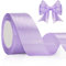 jijAcraft Satinband Helles Lila 40mm Schleifenband Dekoration Hochzeit Weihnachten, 22m Dekoband Helles Lila, Geschenkband Lila für Weihnachten, Taufe, Hochzeit, Geschenkverpackung
