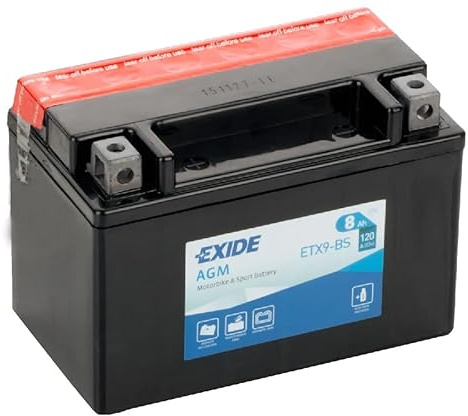 ETX7A-BS (-TX7A-BS) Motorcycle Battery, 12V, 90CCA, Sealed, 90A