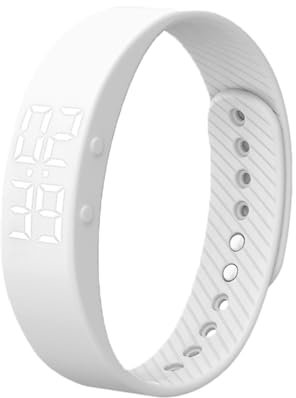 AKTOUR Mi Band 5 Orologio Fitness Contapassi digitale Contapassi Distanza Attività Allarme LED Orologio fitness IP65 Resistenza all'acqua Mi Band 5 Orologio Fitness (White, 8.6X4.6X10cm)