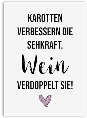 Nastami Postkarte MÄDELSABEND Motivationskarte lustig Sprüche Postkarte Alkohol Geschenk Mädelsabend (Doppelte Sehkraft)