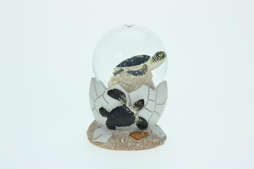 Cornelißen Glitzerkugel Meeresschildkröte Tier Schnee Miniatur Schüttel Glas Kugel