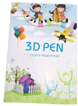 Laroal 3D-Druckstift-Zeichenbuch, 3D-Stift-Kritzel-Zeichenvorlage, Tracing Pad mit 20 doppelseitigen Druckvorlagen, 40 DIY-Modell für kreative 3D-Kunst