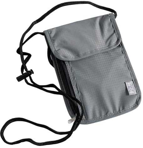 Generisch RFID-Reisebrieftasche - RFID-blockierende Tasche, Diese Fachmännisch Aus Hochwertigem | Antimagnetische Faraday-Aufbewahrungstasche, Tasche Mit Diebstahlschutz