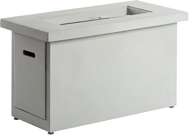 Feuerstelle mit Gas aus GRC Glasfaserverstärkter Beton grau für Garten Ambrim