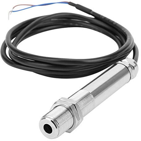 Infrared Thermometer Probe, DC 12V-24V, 4-20mA Output, 8-14um Range, for Food Processing, Steel Smelting, Equipment (0-200℃)