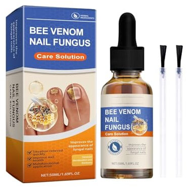 7 Days Nail Fungus Treatment, Bee Venom Nail Treatment Extra Strength, toe nail fungal treatment, Toe Treatment for Toenail,Gentle Care IngrownToenail & Cleaning Foot Solution | 50ml/1.69 oz